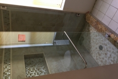 Door and Panel with Clamps and Towel bar