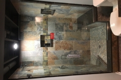 Door and notched panel