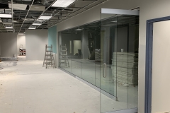 1/2" Glass wall with door