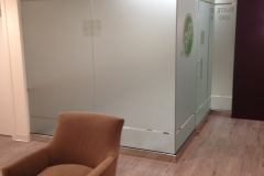 1/2" Glass wall - Sandblasted