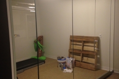1/2" Glass wall with door