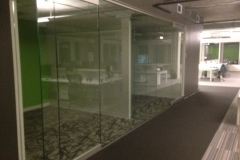 1/2" Glass wall with door