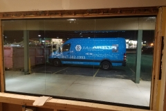 1/2" heavy glass frameless storefront system