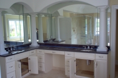 Mirrors on vanity