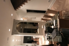 Antique mirror with shelves