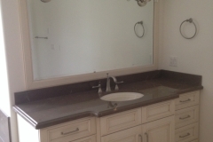 Bevel mirror in frame