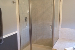 panel door panel with return swing door