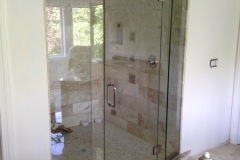 steam door with transom custom angles