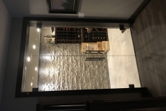 double door to wine room